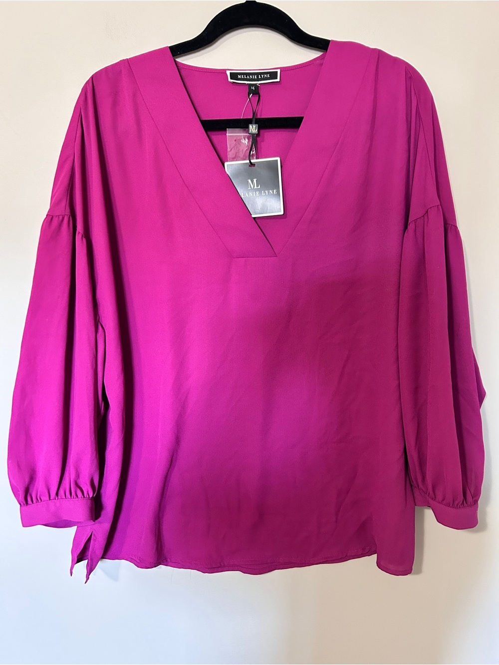 NWT Melanie Lyne pink blouse Sz 14